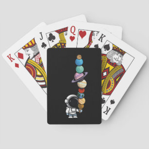Baraja De Cartas Astronauta con Planet Scoops Helado Interestelar