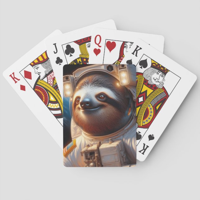 Baraja De Cartas Astronauta de Sloth (Reverso)