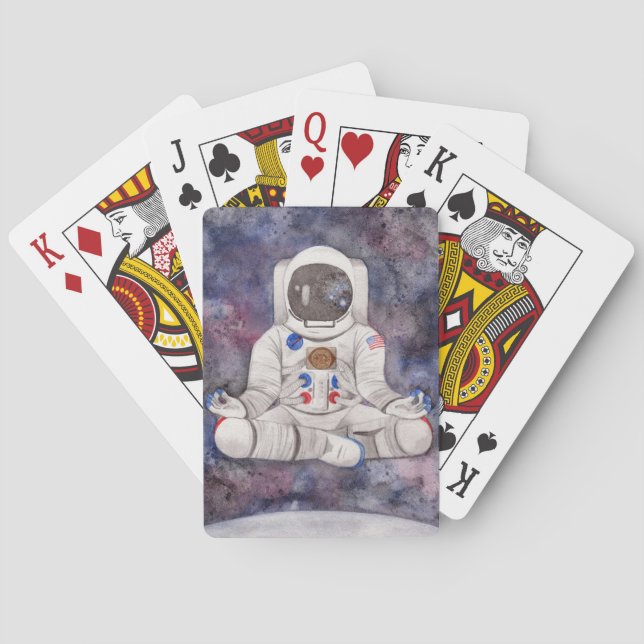 Baraja De Cartas Astronauta mediadora (Reverso)