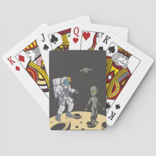 Baraja De Cartas Astronauta y extranjera