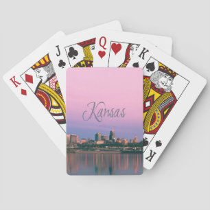 Baraja De Cartas Atardecer de la línea del cielo de Kansas City
