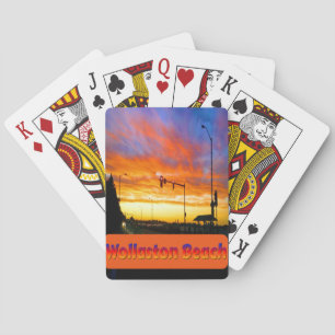 Baraja De Cartas Atardecer en la playa de Wollaston