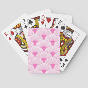 Baraja De Cartas Atardecer, rosa tonal, textura de hormigón