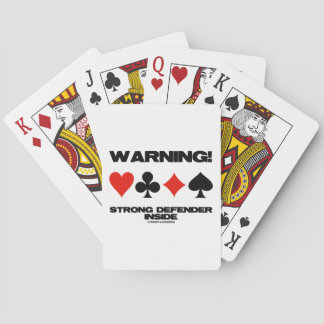 Baraja De Cartas ¡Atención! Defender fuerte en el interior (Cuatro 