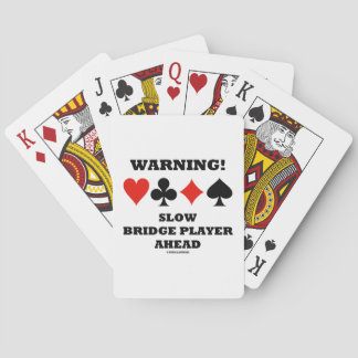 Baraja De Cartas ¡Atención! Jugador puente lento por delante de cua