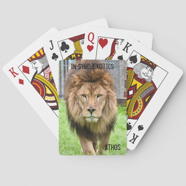Baraja De Cartas Athos Lion - (Reverso)