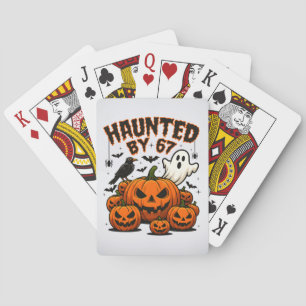 Baraja De Cartas Atormentado por 67 Fantasma Divertido Y Calabaza H