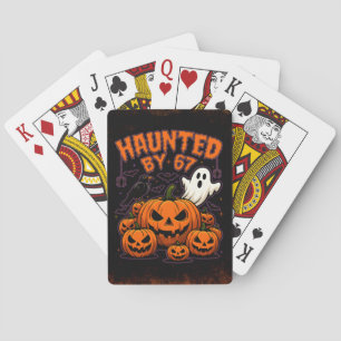 Baraja De Cartas Atormentado por 67 Fantasmas Divertidos y Calabaza