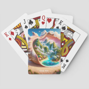 Baraja De Cartas Atractivo paisaje oculto de la concha marina