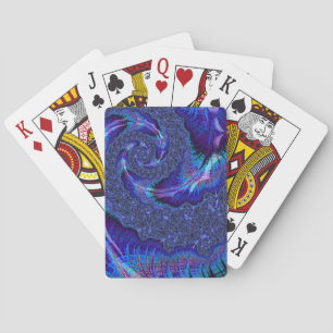 Baraja De Cartas Audaz y vibrante arte psicodélico espiral fractal