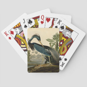 Baraja De Cartas Audubon Louisiana Garza Aves América Arte