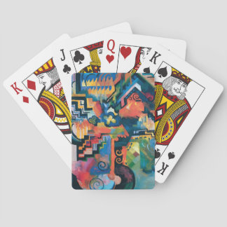 Baraja De Cartas Auguste Macke - Homenaje a Bach Arte Moderno Abstr