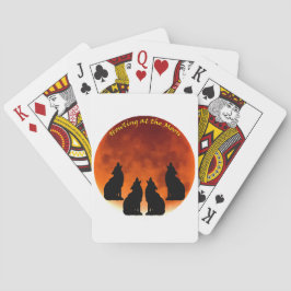 Baraja De Cartas Aullando a la Luna