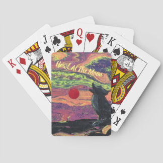 Baraja De Cartas Aullido en las tarjetas de la luna