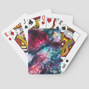 Baraja De Cartas Aumento de salpicaduras rosadas que parecen cráter