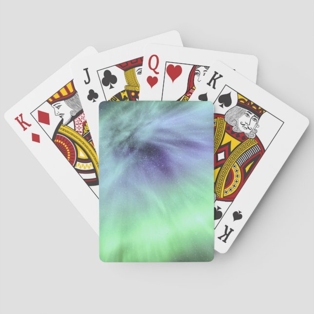 Baraja De Cartas Aurora boreal (Reverso)