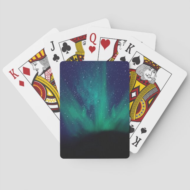Baraja De Cartas Aurora boreal (Reverso)