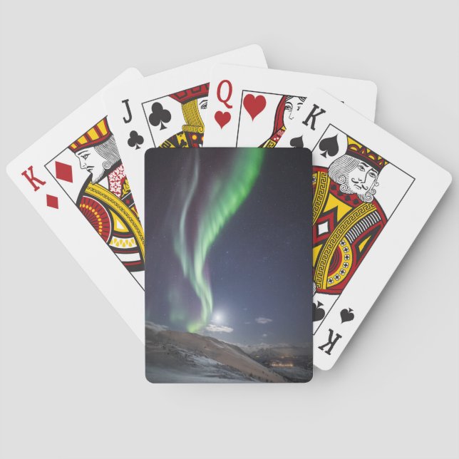 Baraja De Cartas Aurora Borealis Noruega (Reverso)