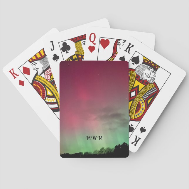 Baraja De Cartas Aurora with Stars and Initials Playing Cards (Reverso)