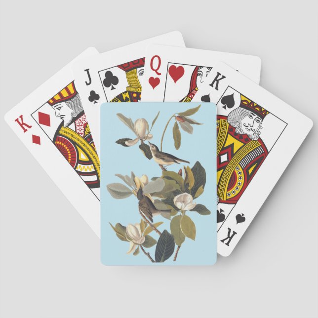 Baraja De Cartas Ausencia Audubon del Viejo de los Aves de la Viña (Reverso)