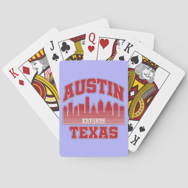 Baraja De Cartas Austin, Texas (Reverso)