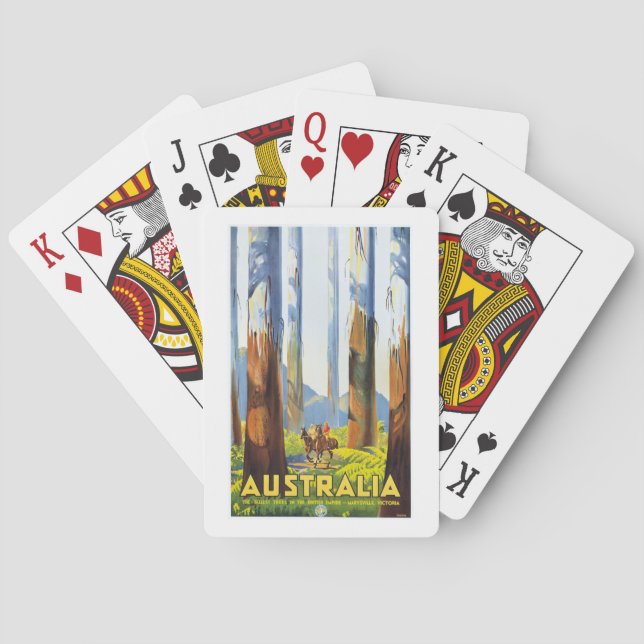 Baraja De Cartas AUSTRALIA AÑOS 30 VICTORIA BOSQUE Rompecabezas (Reverso)