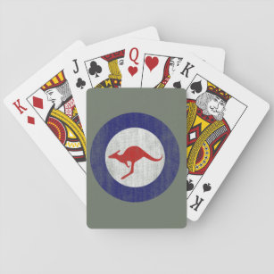 Baraja De Cartas Australia Kangaroo Roundel Card Emblem