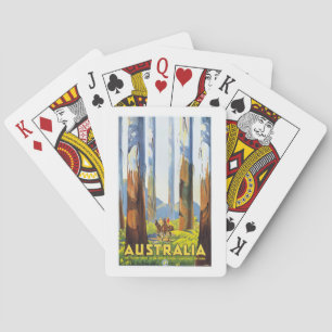 Baraja De Cartas AUSTRALIA Rompecabezas del BOSQUE VICTORIA de los 