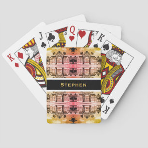 Baraja De Cartas Austria Viena castillo Belvedere puerta vintage