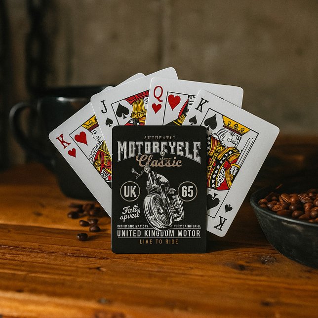 Baraja De Cartas Auténtico Clásico de Motocicleta (Subido por el creador)