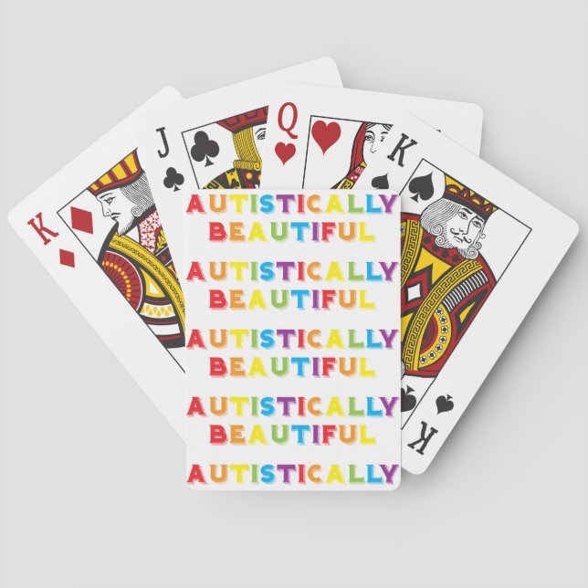 Baraja De Cartas Autistically Beautiful (Reverso)