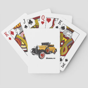 Baraja De Cartas Auto amarillo clásico 1931