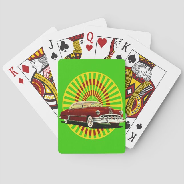 Baraja De Cartas Auto retro (Reverso)
