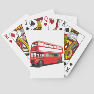 Baraja De Cartas Autobús del autobús de dos pisos