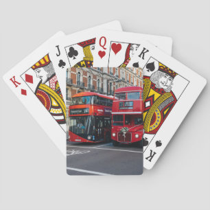 Baraja De Cartas Autobuses Red Double Decker