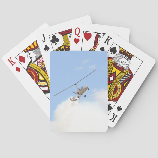 Baraja De Cartas Autogiro en vuelo (Reverso)