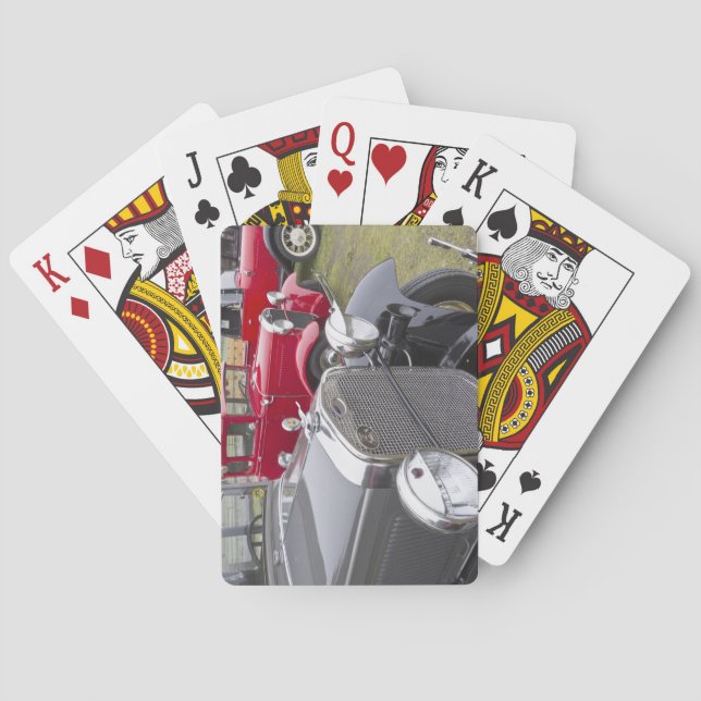 Baraja De Cartas Automóviles antiguos de Ford (Reverso)