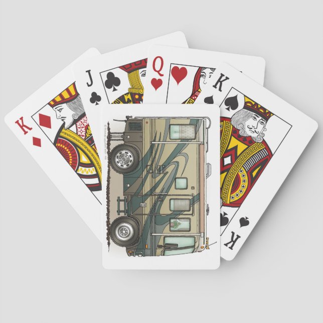 Baraja De Cartas Autophome Cute Happy Camper Big RV (Reverso)
