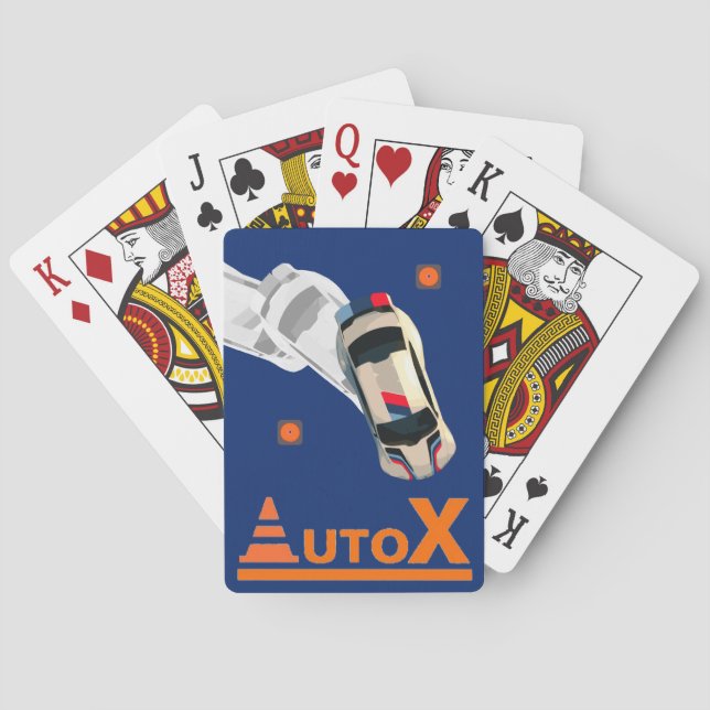 Baraja De Cartas AUTOX-White (Reverso)