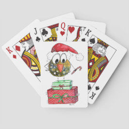 Baraja De Cartas Ave caprichosa de los Navidades