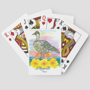 Baraja De Cartas Ave del estado hawaiano Goose Nene