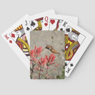 Baraja De Cartas Ave flor