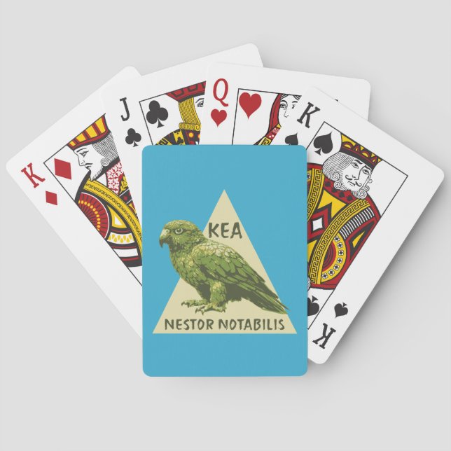 Baraja De Cartas ave Kea de Nueva Zelanda (Reverso)