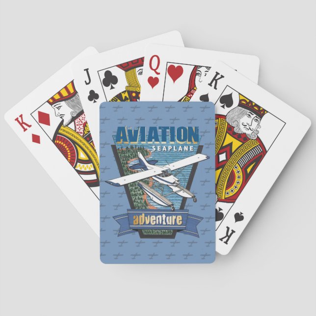 Baraja De Cartas Aventura de Aviación Marítima (Reverso)