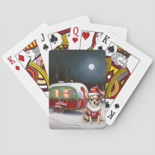 Baraja De Cartas Aventura de los Navidades de la Caravana de Invier