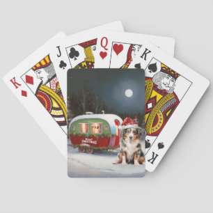 Baraja De Cartas Aventura de Navidad Caravana Pastor Australiano