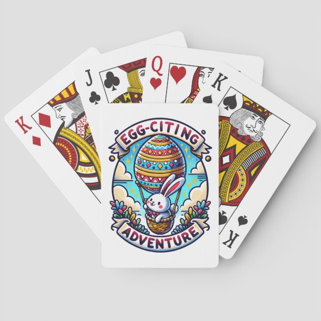 Baraja De Cartas Aventura Emocionante de Huevos (Reverso)