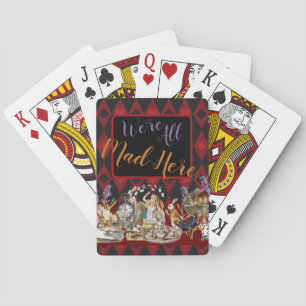 Baraja De Cartas Aventuras de Alicia con el loco gato de Cheshire d