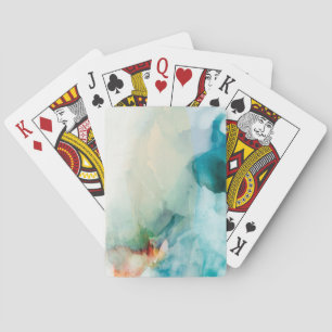 Baraja De Cartas Aversion - Azul acuarela