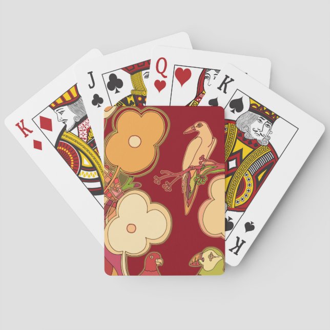 Baraja De Cartas Aves caprichosas (Reverso)